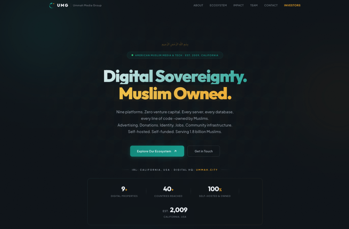 Ummah Media Group website